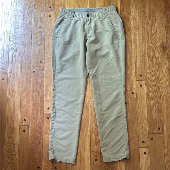 Under Armour Men's 30 x 30 Match Play Khaki Tan Golf Pants - Picture 1 of 7